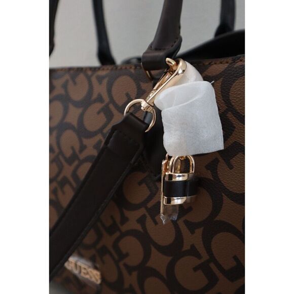 Guess JG916924 Women's Coca PU Leather Castalia Top Handle Crossbody Purse - Picture 5 of 16